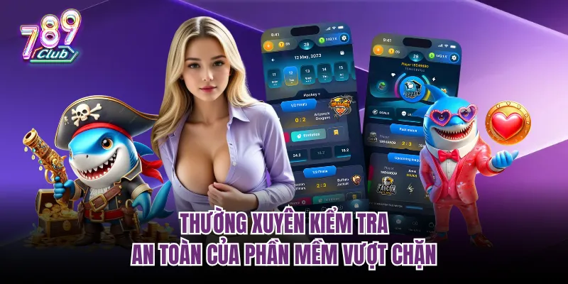 Thường xuyên kiểm tra an toàn của phần mềm vượt chặn